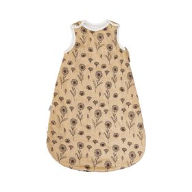 Autumn And Winter Sleeveless Bamboo Cotton Keep Baby Warm Constant Temperature Anti-startle Sleeping Bag (Option: OUT121 HB40-L)