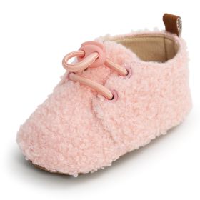 Baby Warm Toddler Soft Sole Shoes (Option: Pink-13cm)