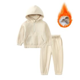 Children's Fall Winter Fashionable Sweater Leisure Sports Two-piece Set (Option: Picture 2-130cm)