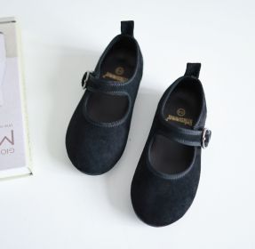Velcro Four Seasons Small Fabric Shoes (Option: Black-165mm)